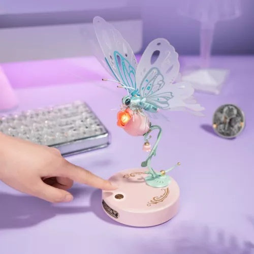 ROKR Starry Blue Mechanical Butterfly Plastic 3D Puzzle