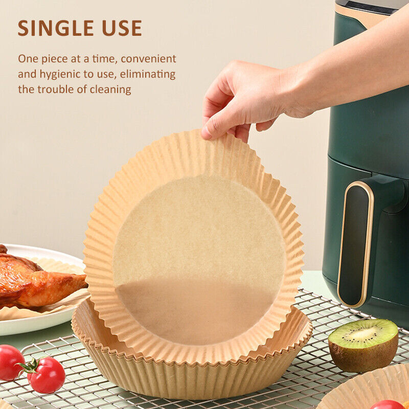 Round Disposable Non-Stick Air Fryer Steamer Paper