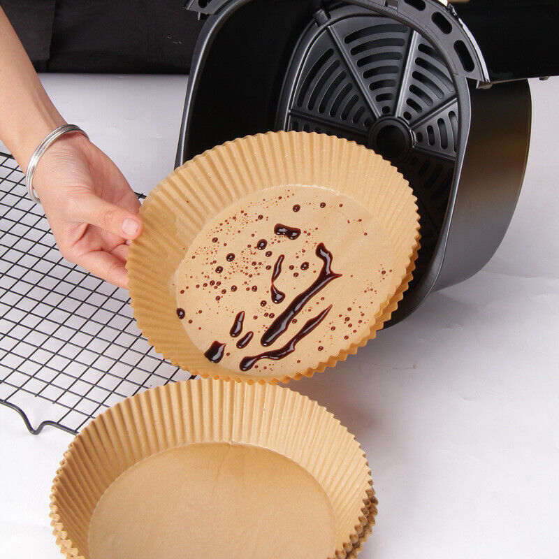 Round Disposable Non-Stick Air Fryer Steamer Paper
