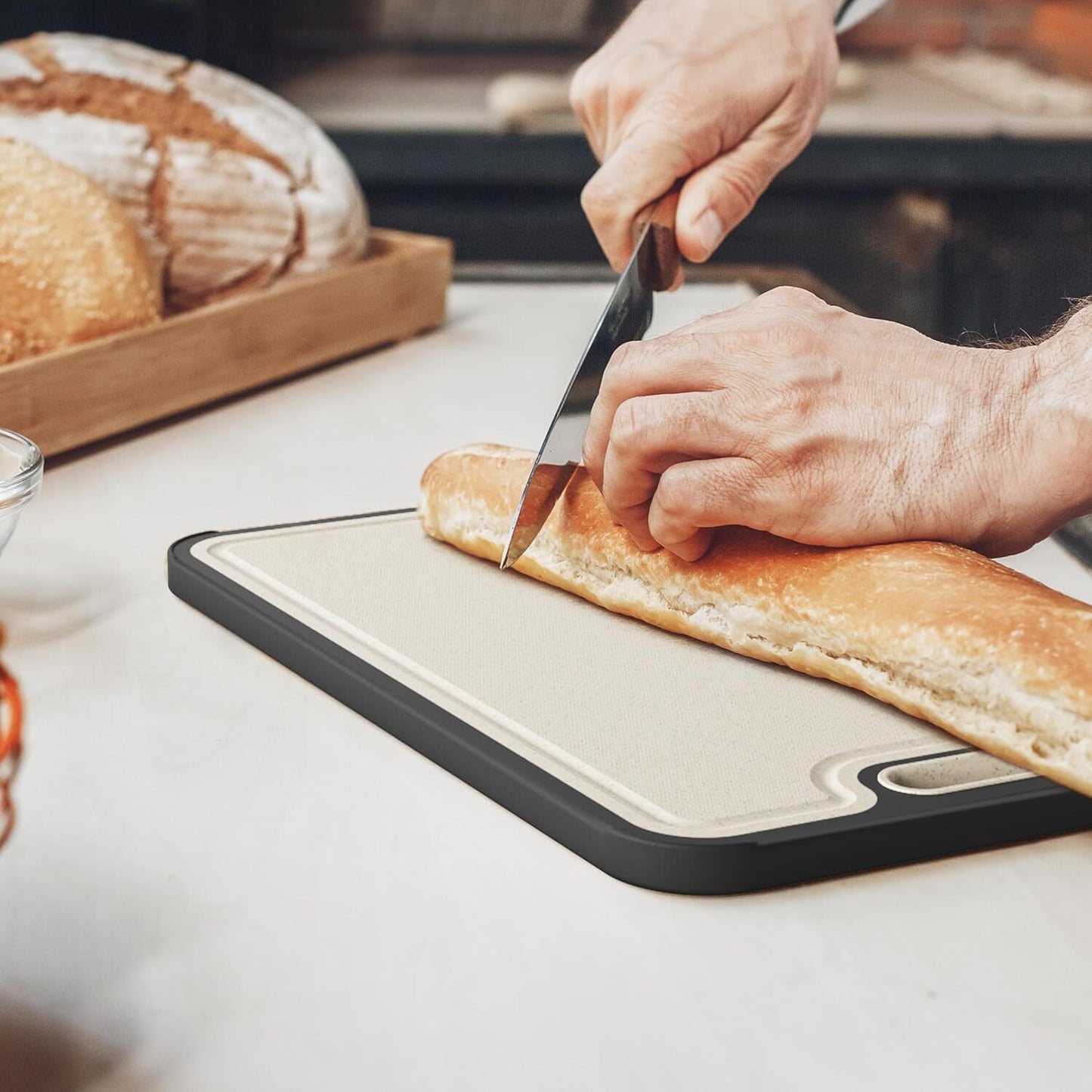 Stainless Cutting Board Double-Sided Titanium