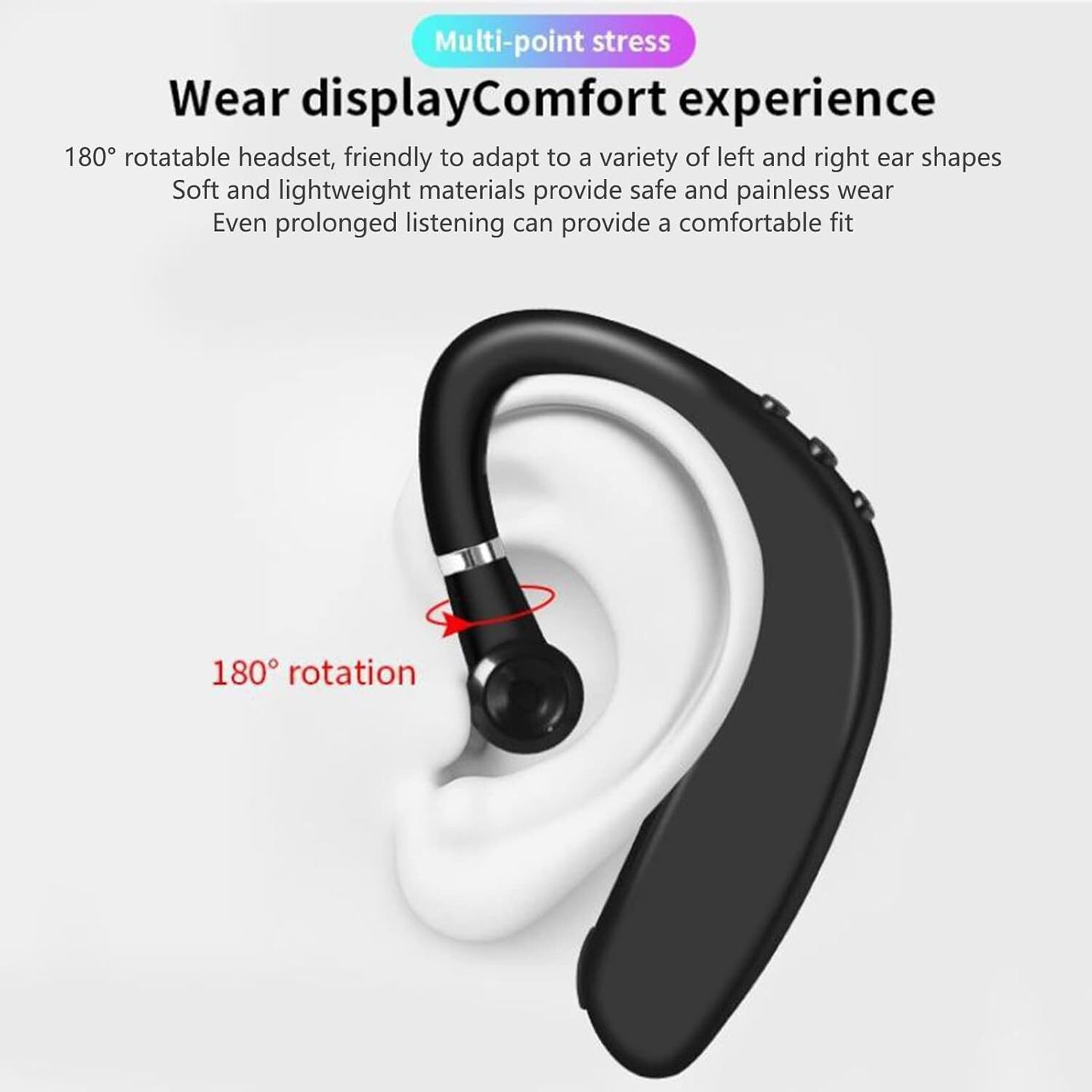 Wireless Earpiece Headphones Earbuds Handsfree