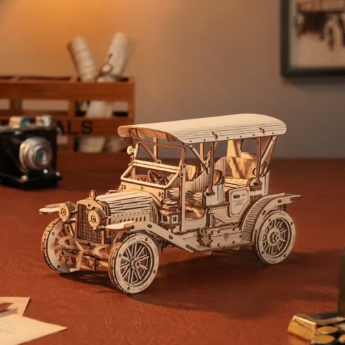 ROKR 3D Wooden Puzzle DIY Model Vintage Car