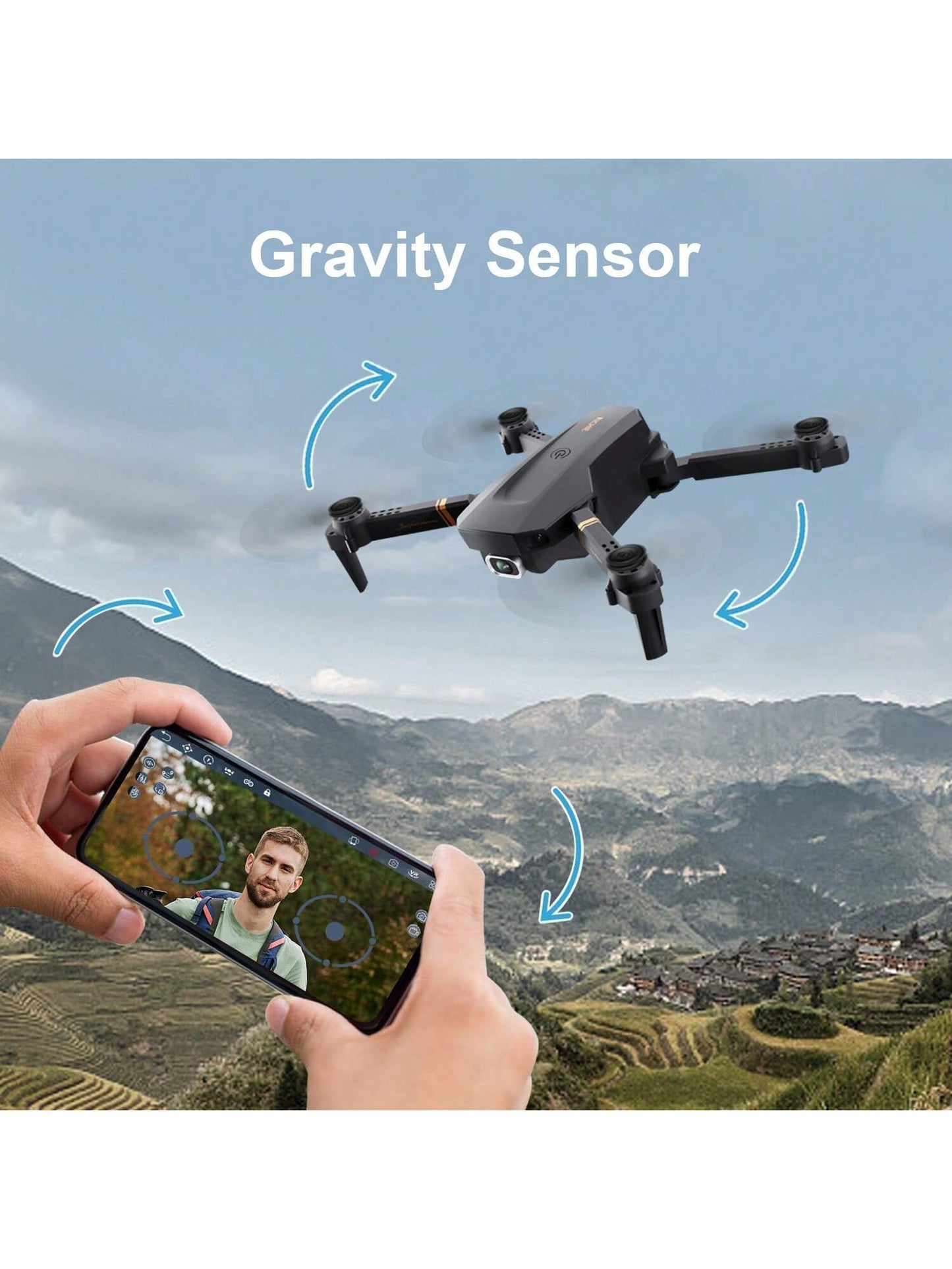 Foldable Mini Drone With Camera 4K 1080P HD