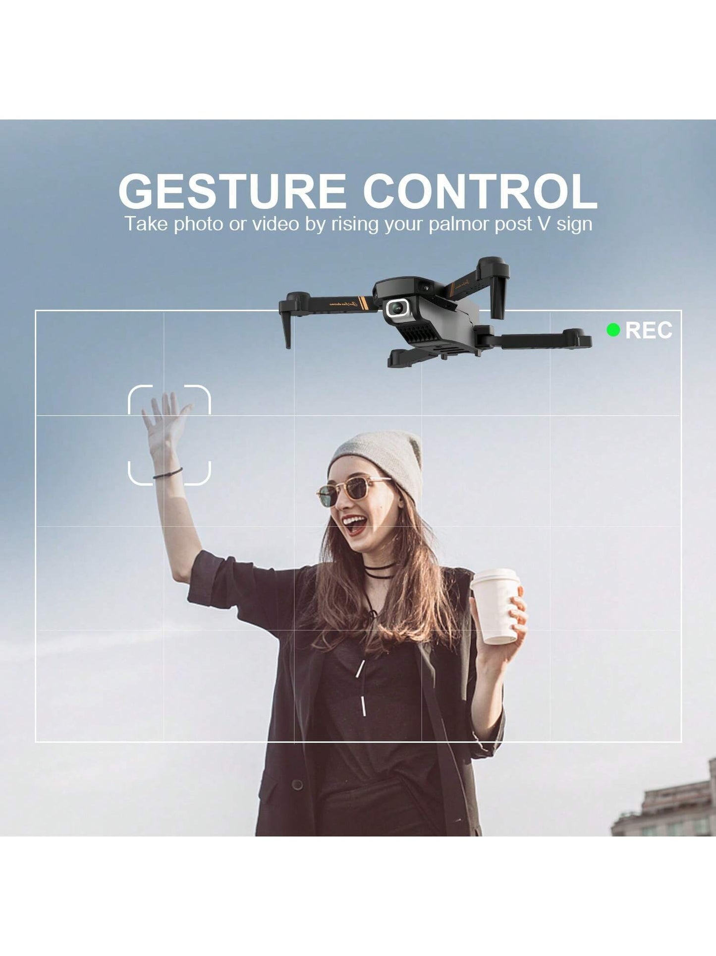 Foldable Mini Drone With Camera 4K 1080P HD