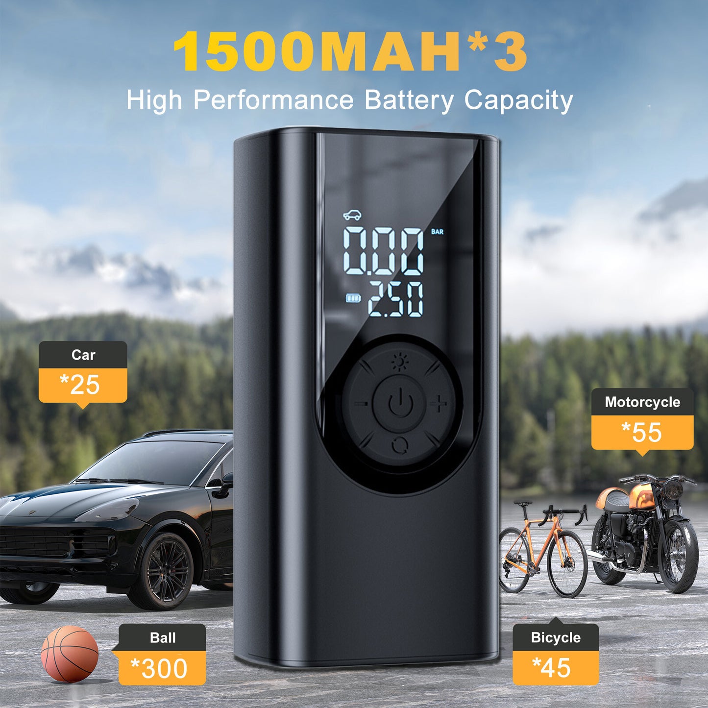 Wireless Digital Tyre Inflator 150PSI