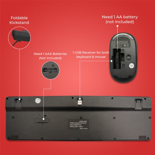 2.4GHz Wireless Keyboard And Mouse Set