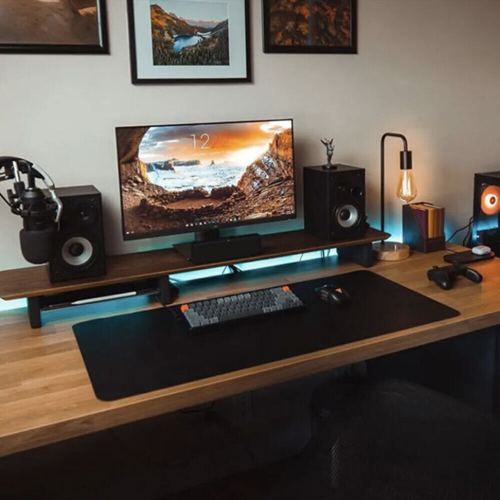 Black 90x40cm Extra Large Anti Slip Gaming Mouse Mat