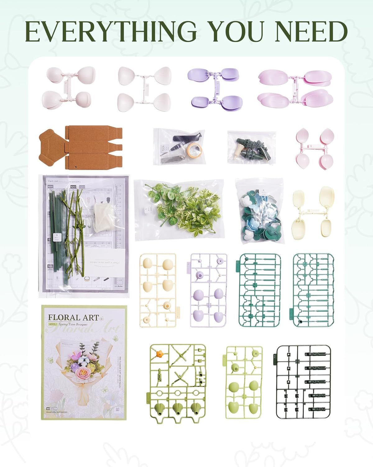 ROBOTIME 3D Plastic Flower Puzzle