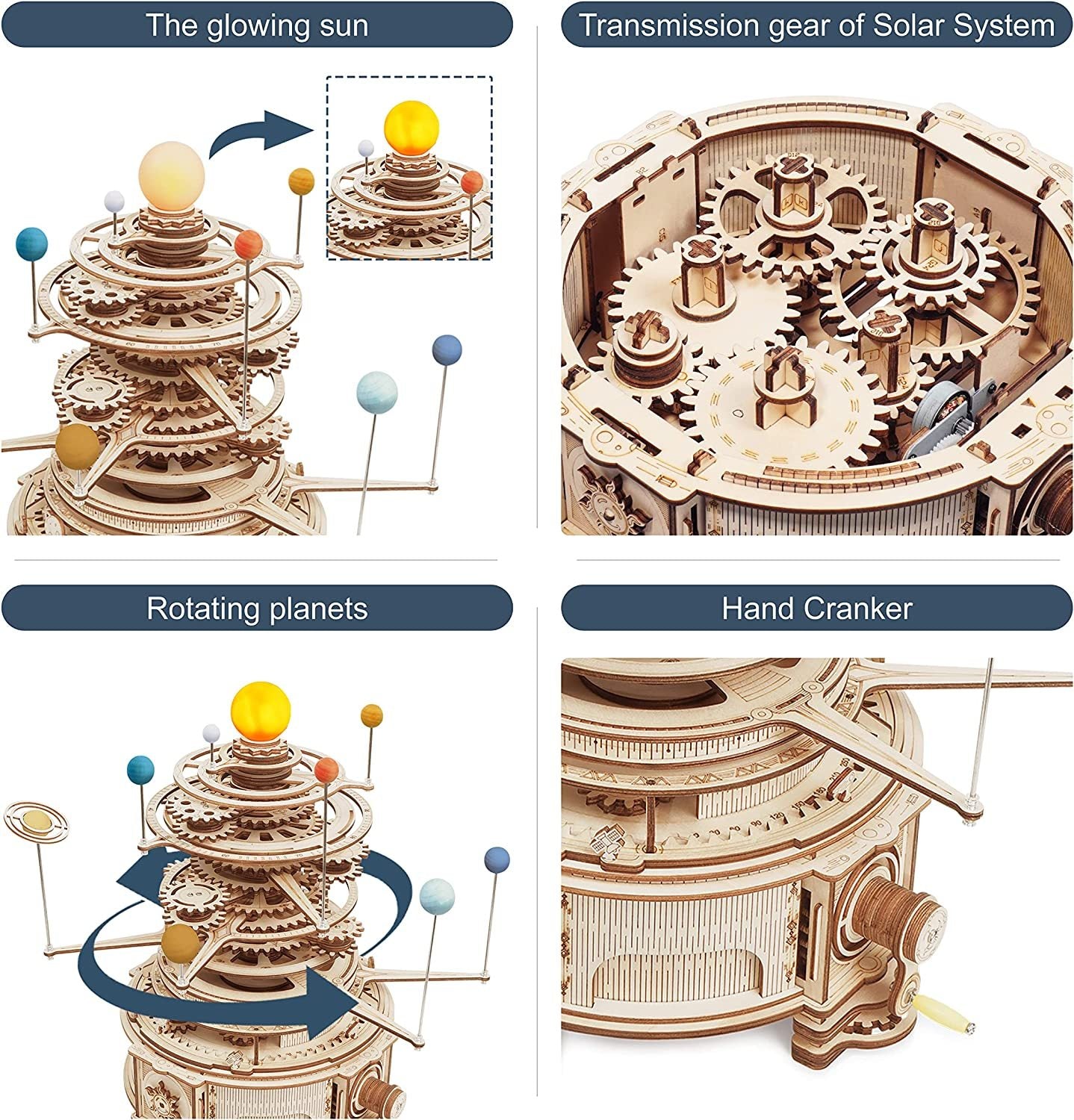 Robotime ROKR Rotatable Mechanical Orrery