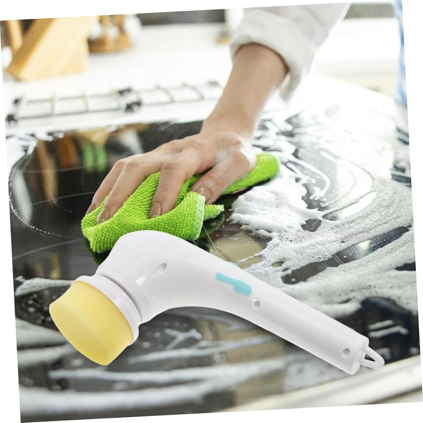 5 In 1 Handheld Electric Spin Scrubber Cleaning Brush