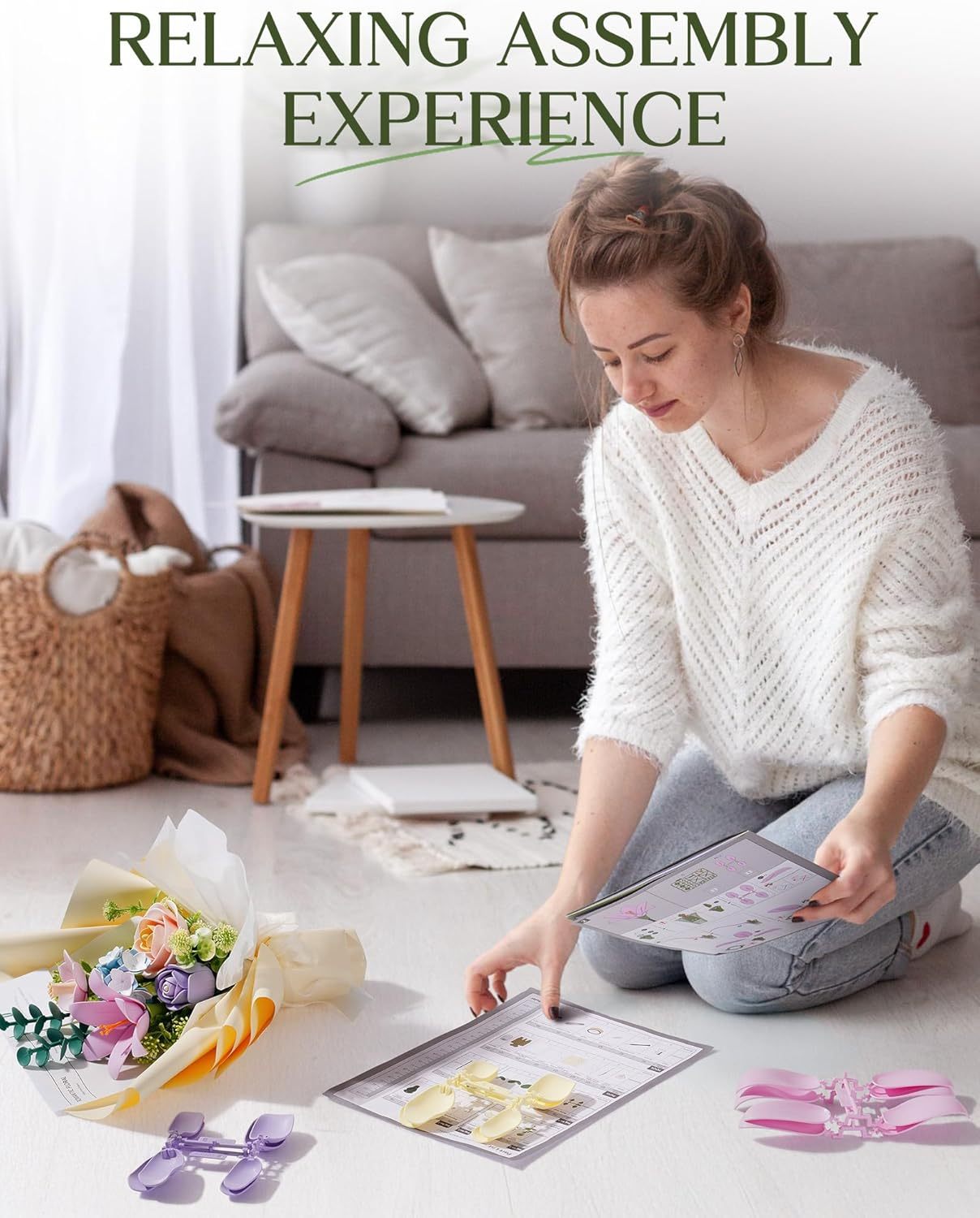 ROBOTIME 3D Plastic Flower Puzzle