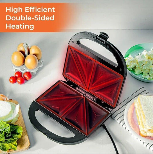 Geepas 750W Toastie Maker 2 Slice