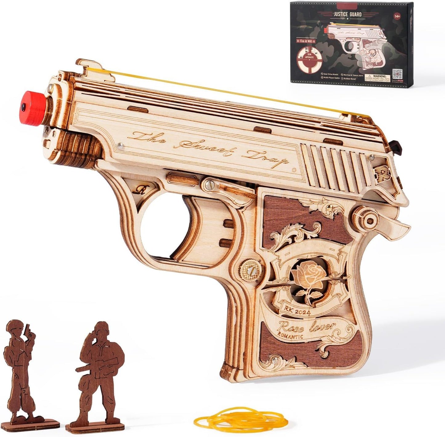 ROBOTIME 3D Puzzle Wooden Hideout Gun