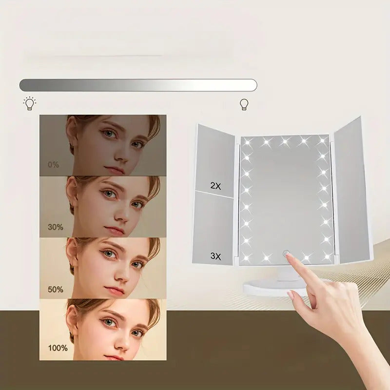 Foldable LED Mirror