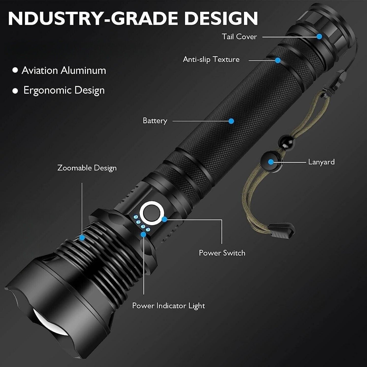 Super Bright Powerful LED Flashlight
