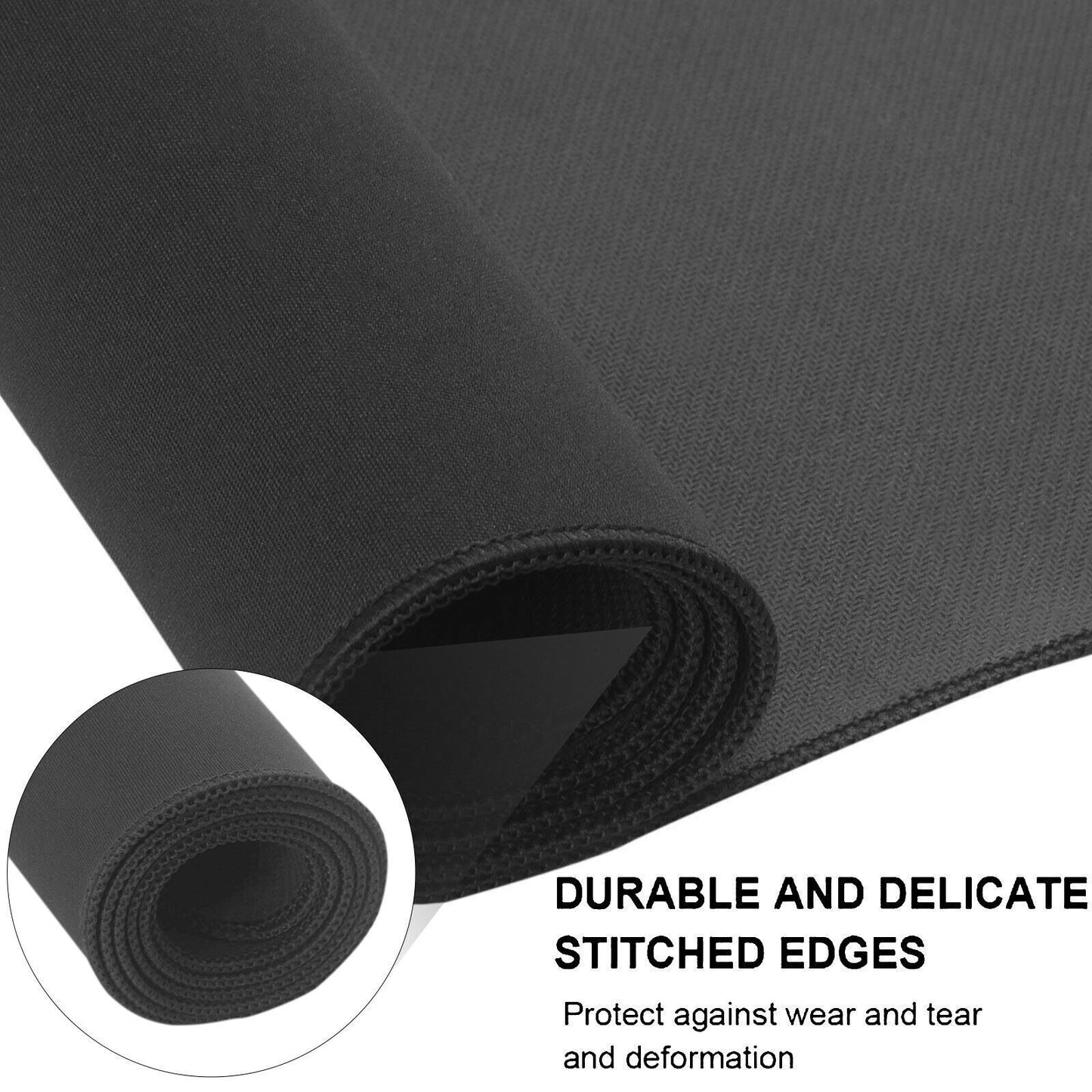 Black 90x40cm Extra Large Anti Slip Gaming Mouse Mat