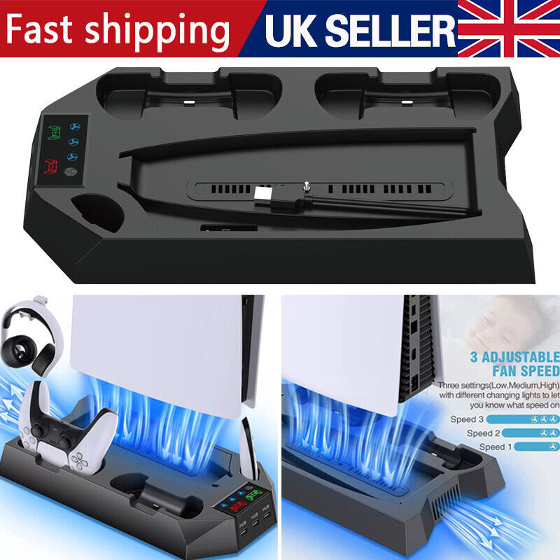 PS5 Vertical Cooling Fan Stand