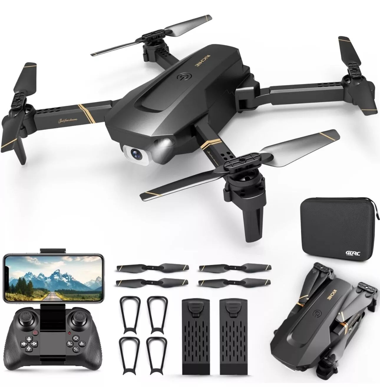 Foldable Mini Drone With Camera 4K 1080P HD