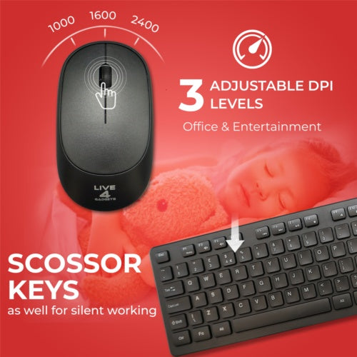 2.4GHz Wireless Keyboard And Mouse Set