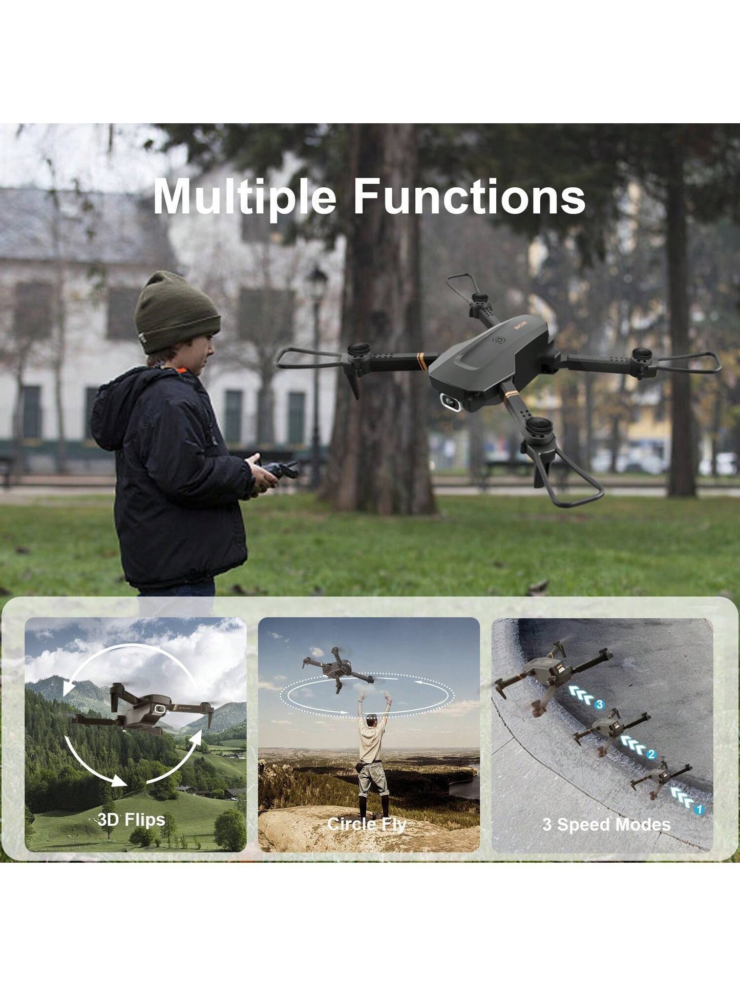 Foldable Mini Drone With Camera 4K 1080P HD
